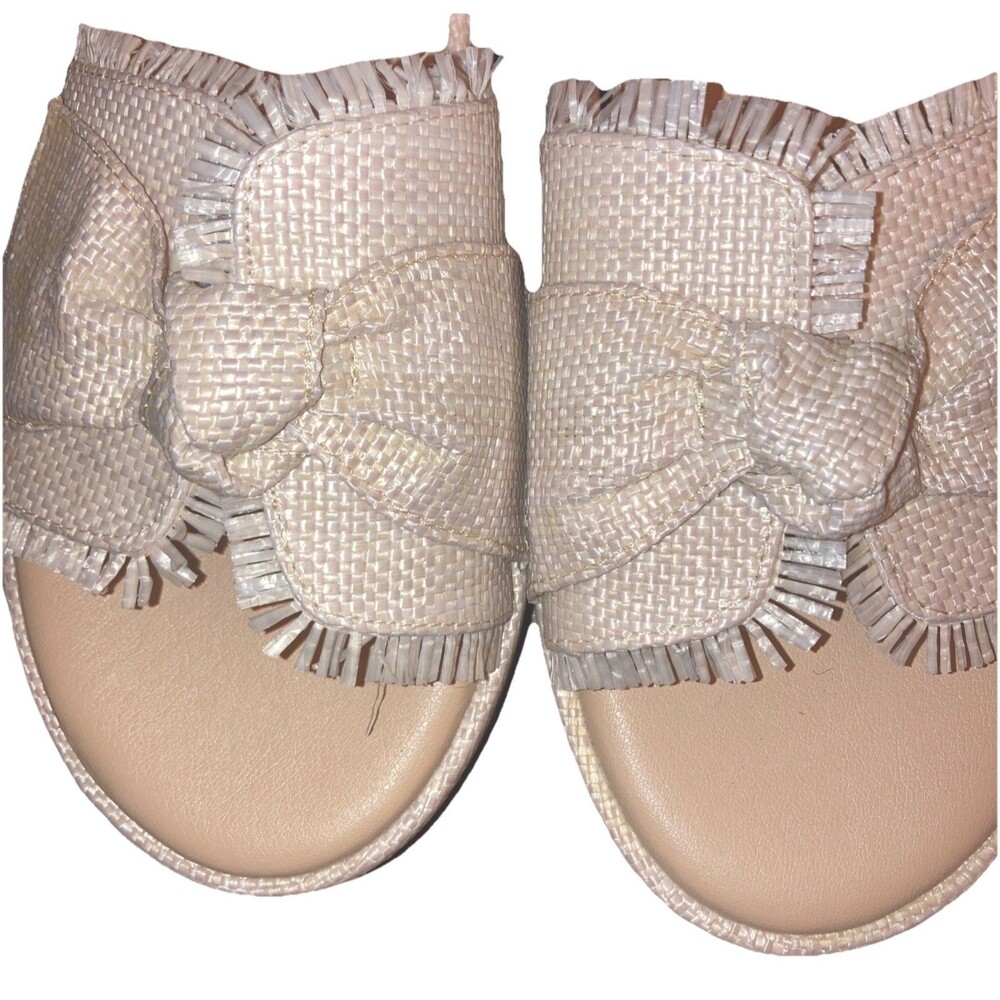 BEACH by Matisse Sunda Raffia Platform Slide NEW 9 - Womens Beige Casual Sandals - Picture 4 of 7